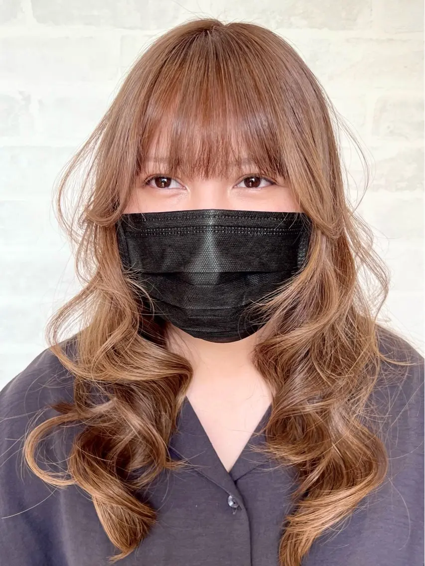 セミロング カラー 顔周りカット/透明感 カラー🤍大塚蛍のヘアスタイル