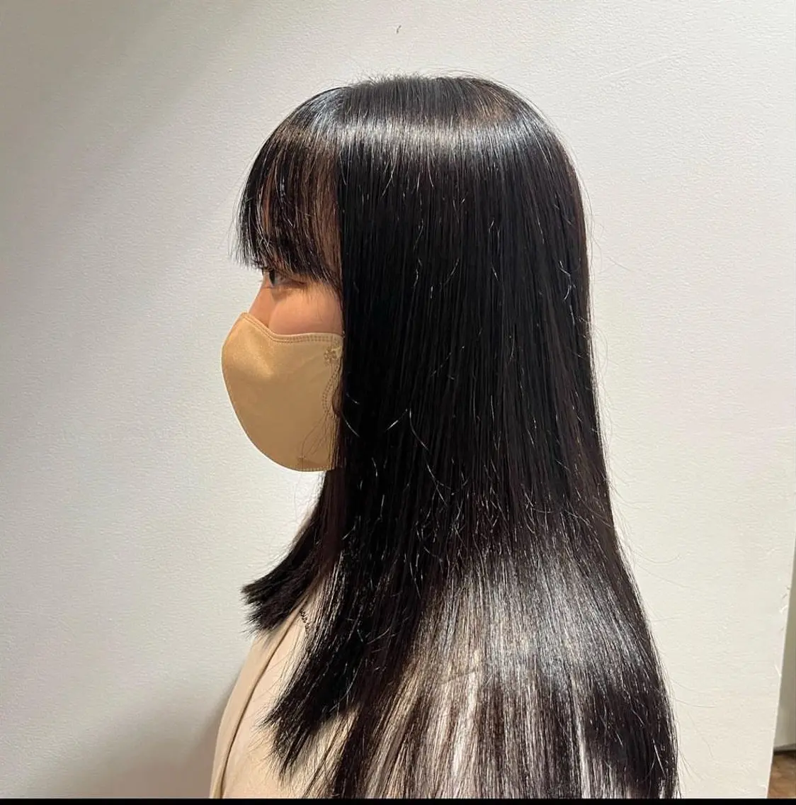 セミロング カラー ヘアアレンジ 黒髪 カット ヘアカラー トリートメント hip's eyes SHUNのヘアスタイル