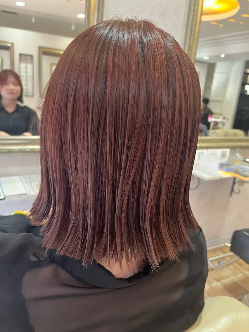 ショート カラー ベージュカラー ピンクカラー ピンクベージュ 🔷岡村主明🔷 Lafestaのヘアスタイル