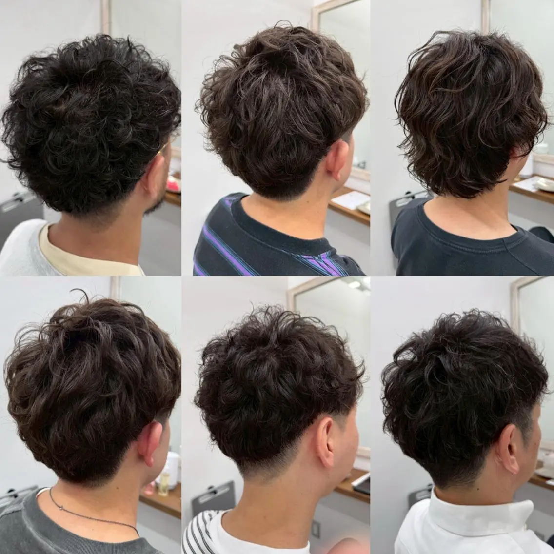メンズ パーマ ショートボブ ボブ カット パーマ N゜jillva ナンバージルバのヘアスタイル