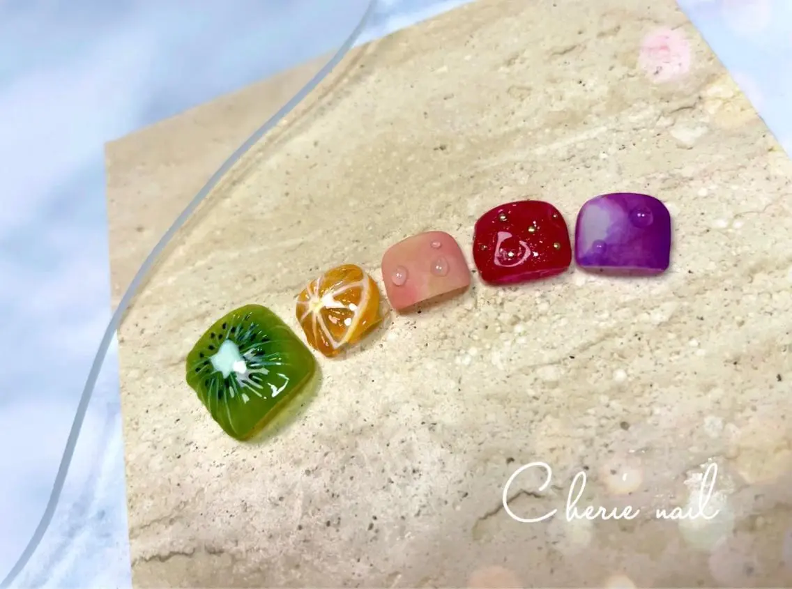 ネイル フットネイル Cherienail yunaのネイルデザイン