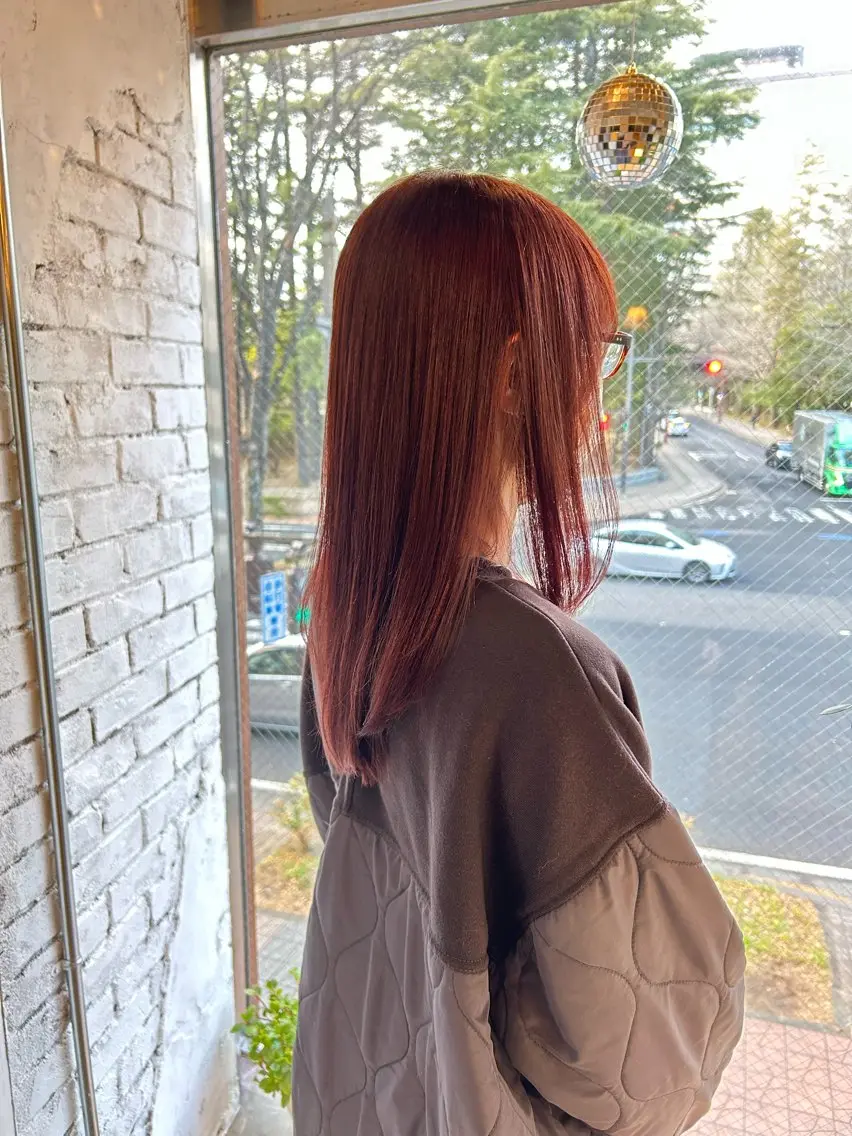 ロング カット ヘアカラー 三浦義久/仙台/ レイヤーカットのヘアスタイル