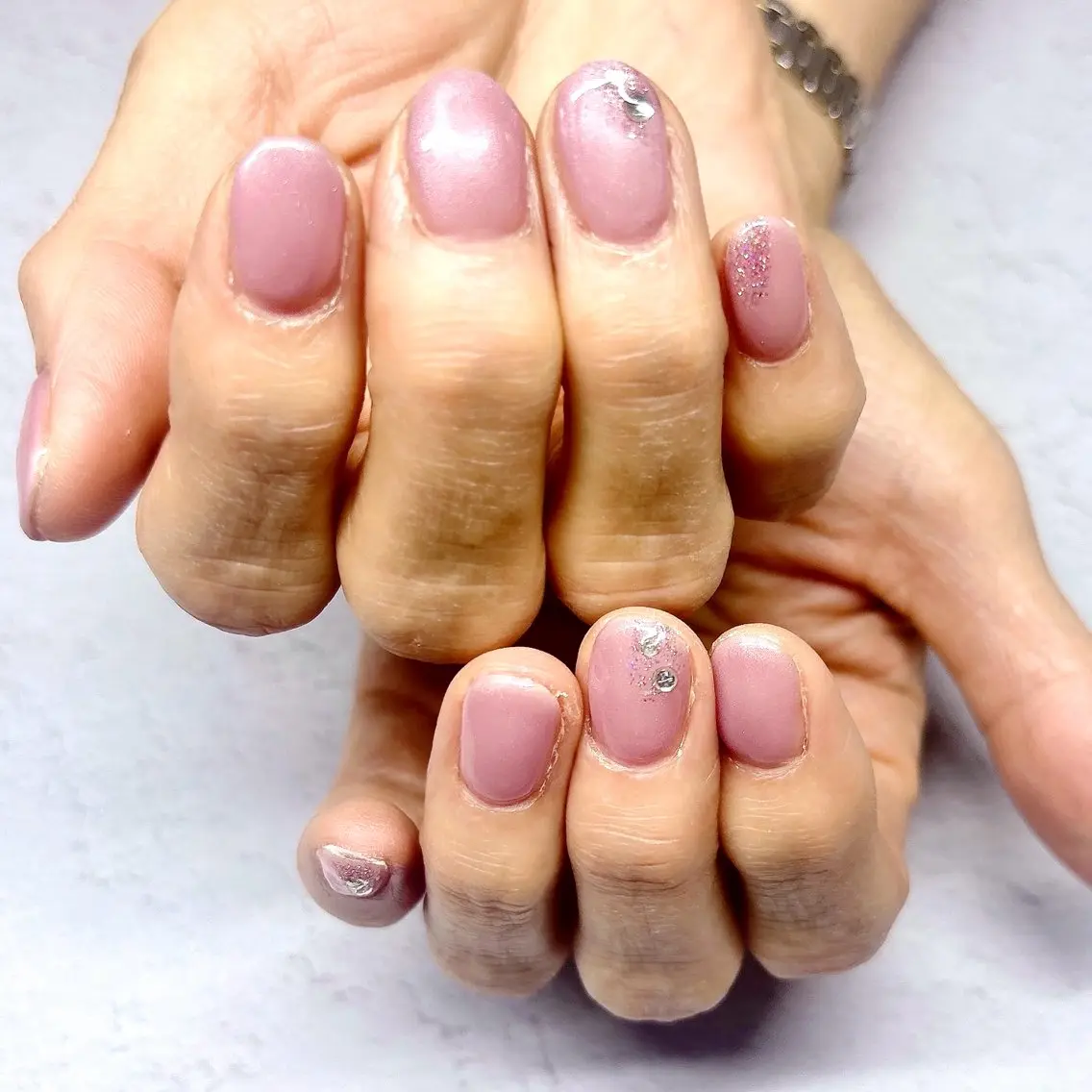 ネイル パステルネイル ピンク MYu Beauty Salon  MAIのネイルデザイン