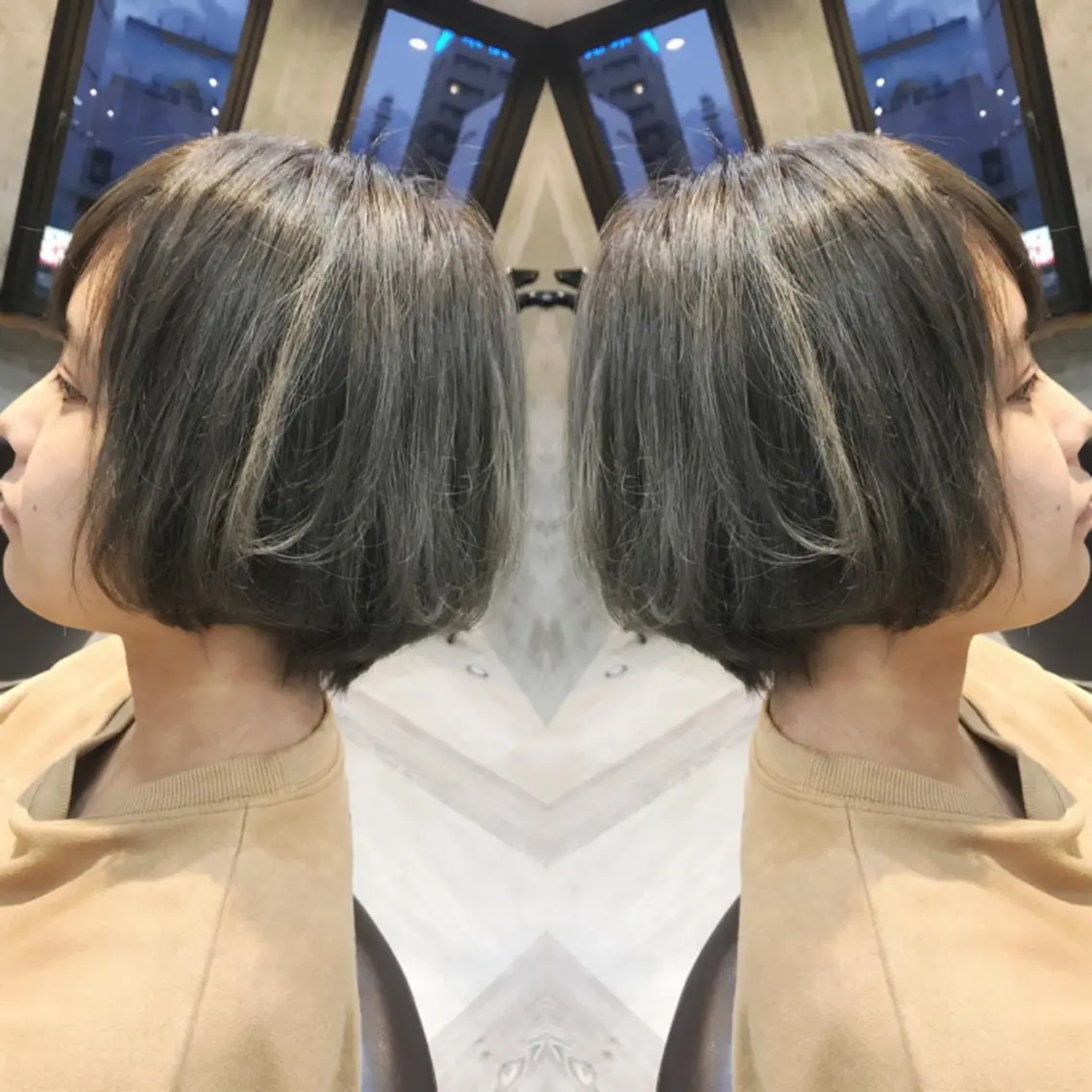 ショート カラー カット ヘアカラー トリートメント 重政 和樹のヘアスタイル
