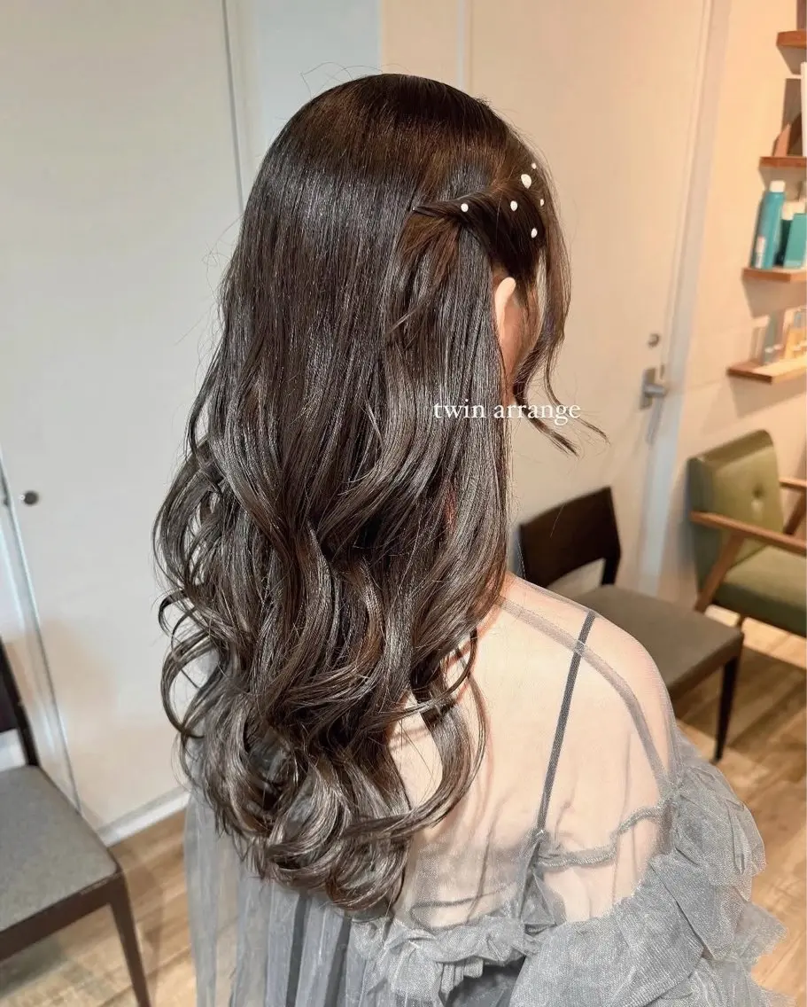 ヘアアレンジ ヘアセット yuki/表参道 /オリーブカラー🍈のヘアスタイル