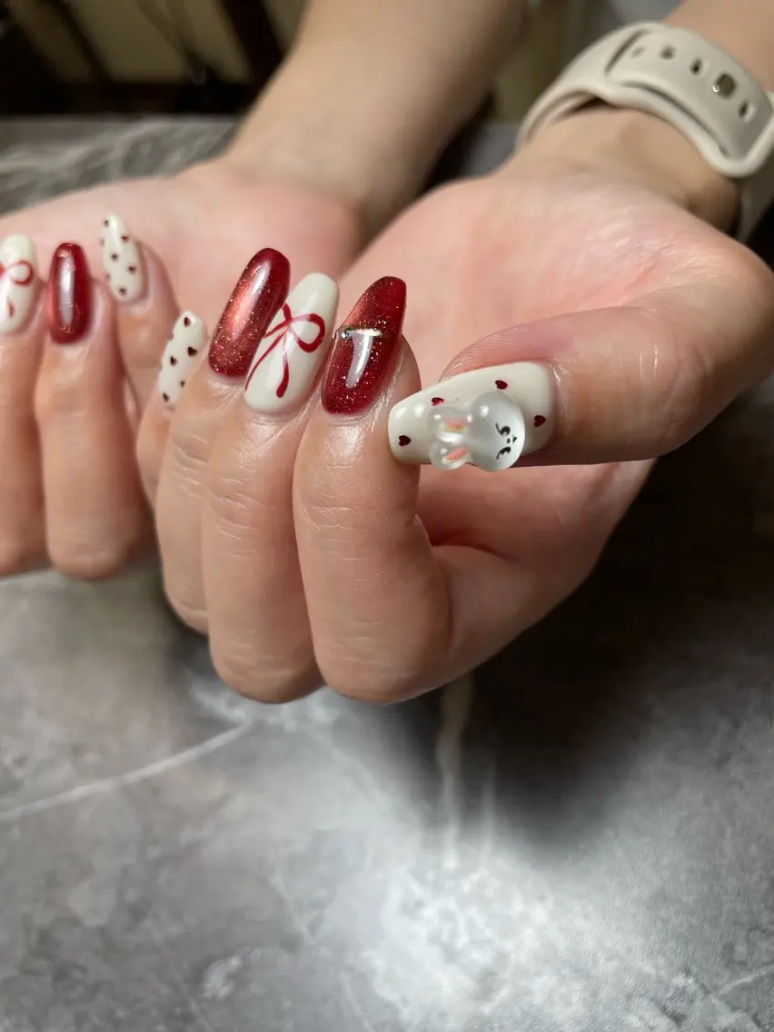 ネイル 持ち込み ハンドネイル nail salon 3🌞越谷のネイルデザイン