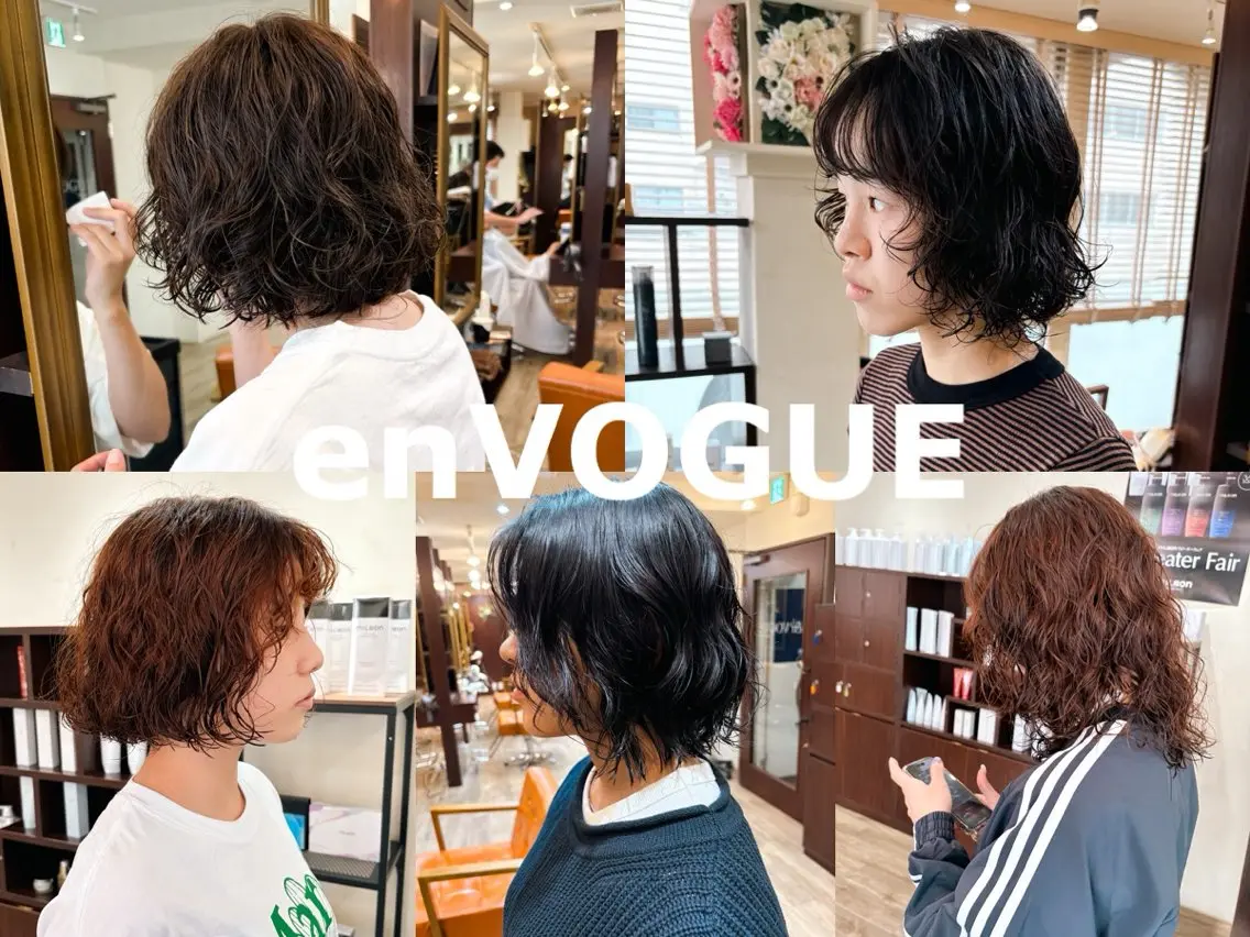 ショート パーマ enVOGUE/宮本 泰周のヘアスタイル