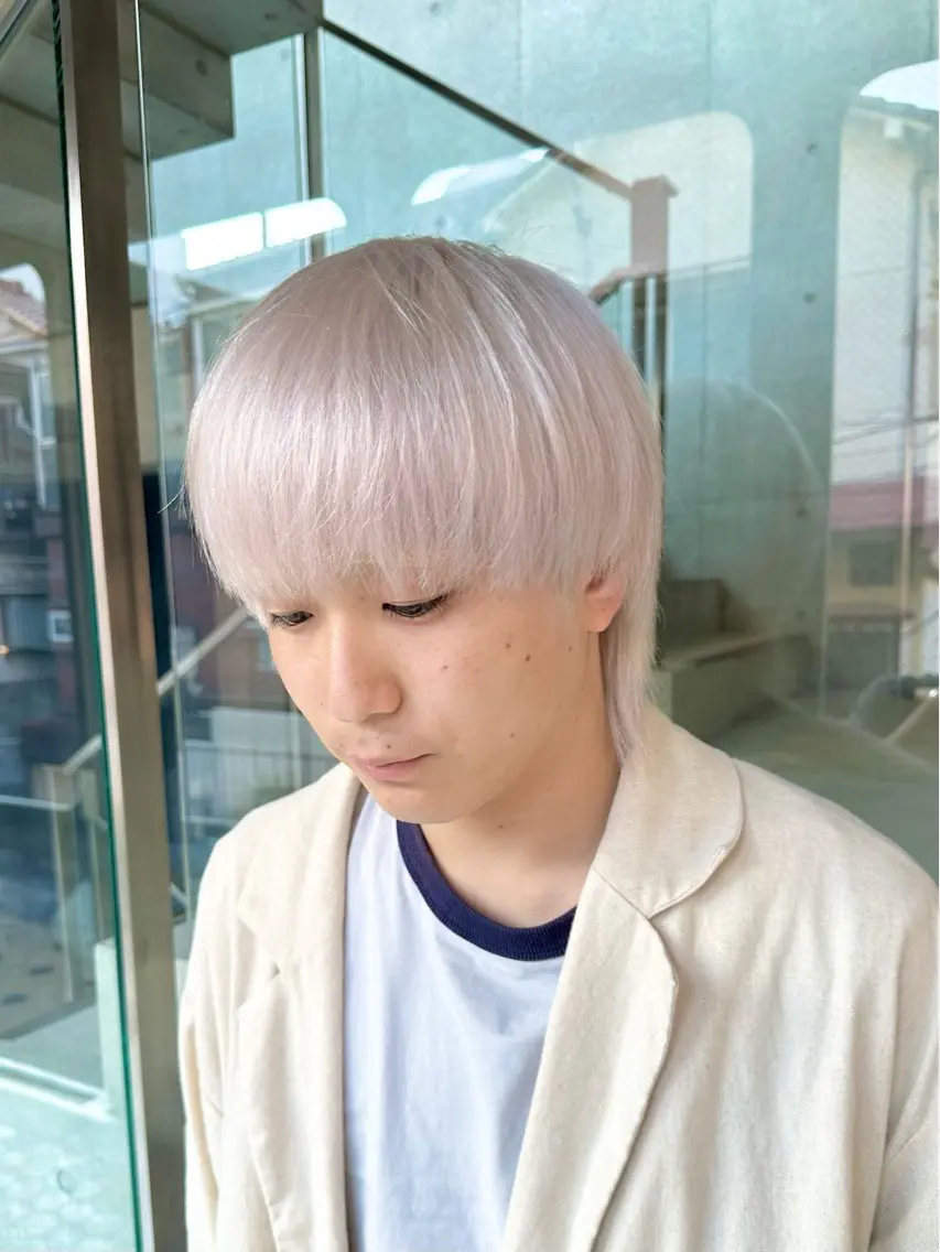 ミディアム カラー メンズ カット ヘアカラー トリートメント kai .のヘアスタイル