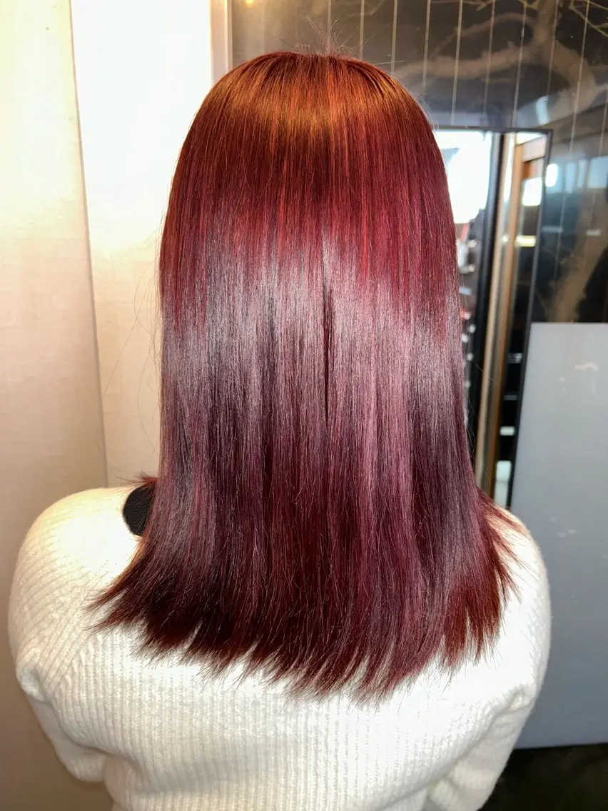 セミロング カラー ヘアカラー ✨傷ませないカラー✨ Ryuのヘアスタイル