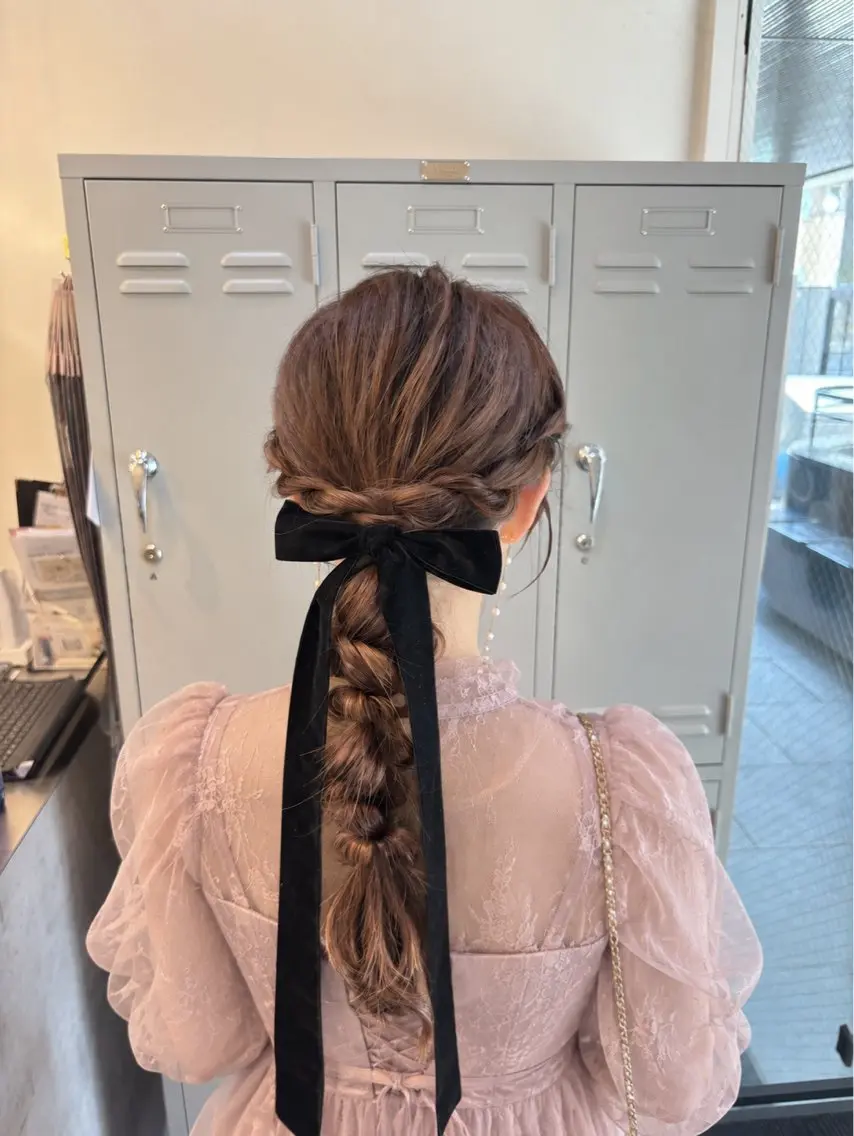 ヘアアレンジ ヘアセット 🎀カラーモデル 募集中/あいり🎀のヘアスタイル
