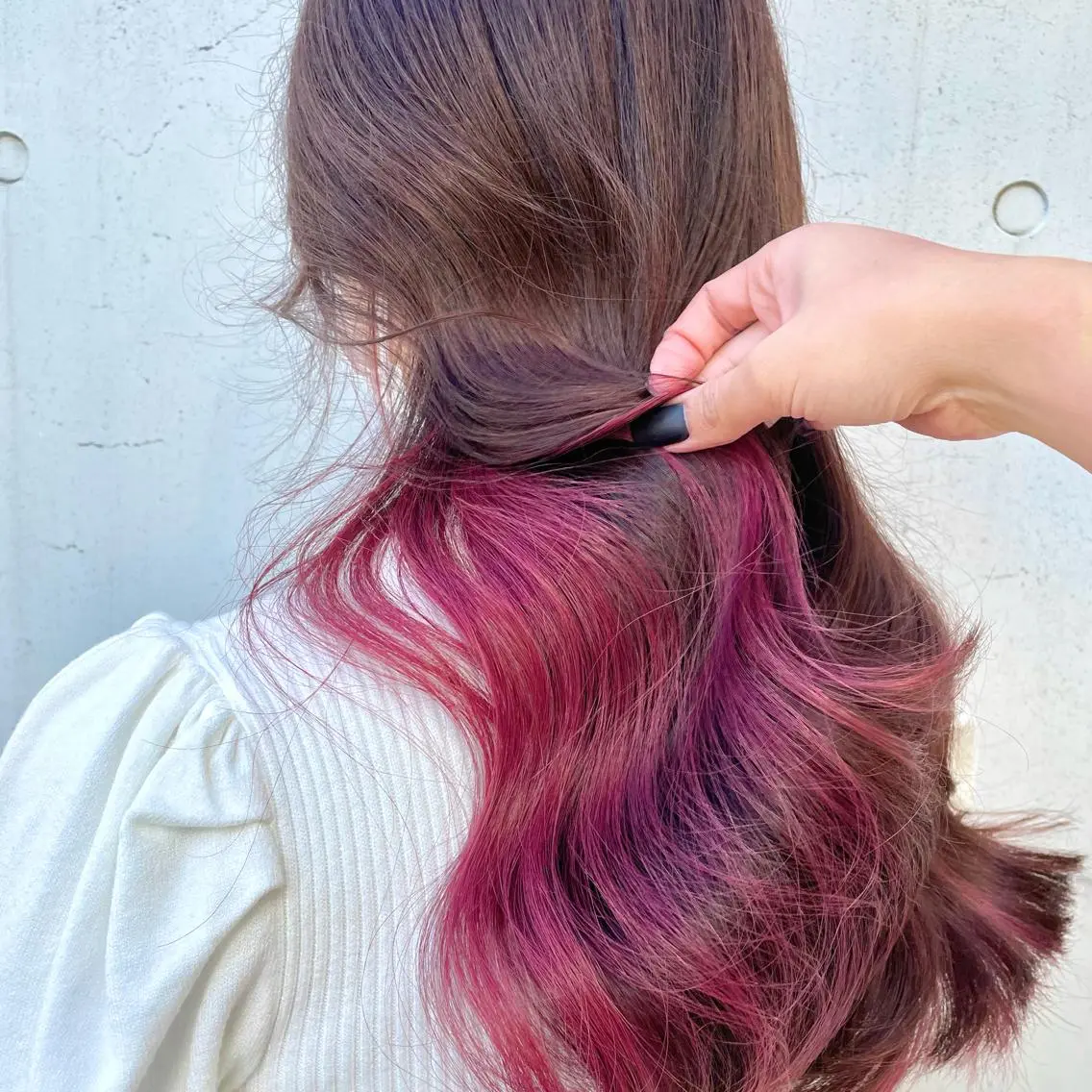 ロング カラー ブリーチ ケアブリーチ ダブルカラー インナーカラー ピンクカラー ヘアカラー トリートメント もにか🌞原宿/渋谷 🌝ブリーチカラーのヘアスタイル