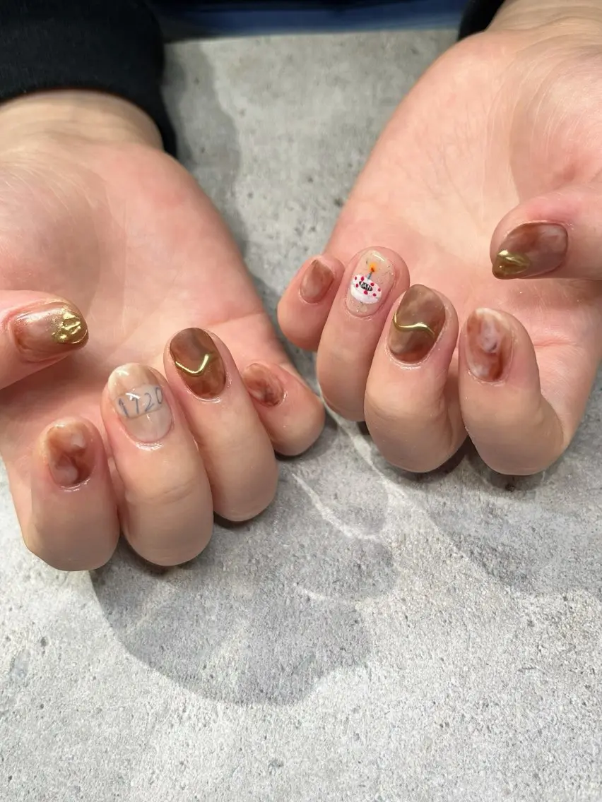 ネイル ハンドネイル WAVY_nail YUIKAのネイルデザイン