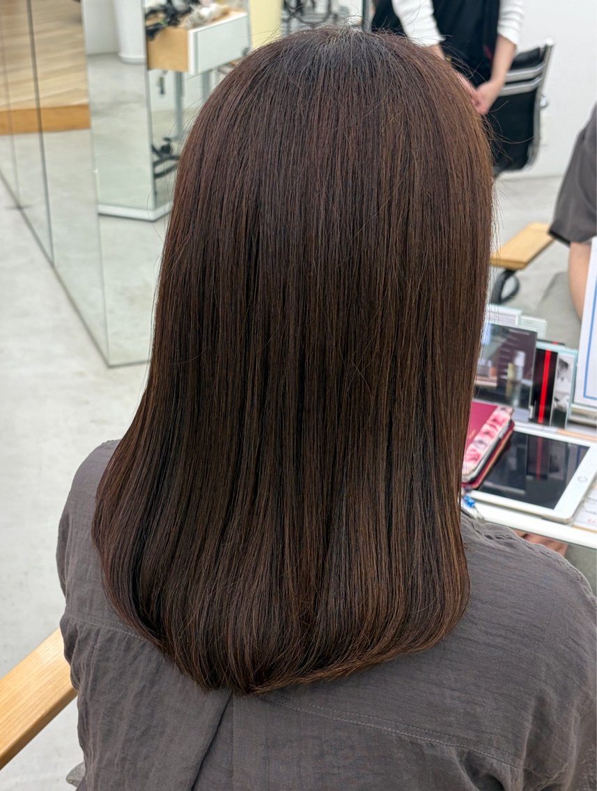 ミディアム カラー ヘアカラー Lukia みなみのヘアスタイル