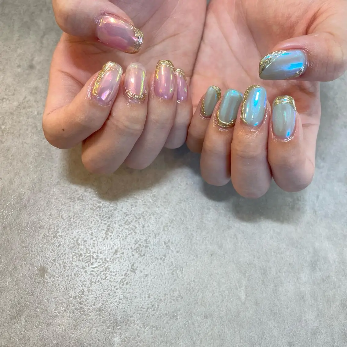 ネイル オーロラネイル Nail Salon Gummi.のネイルデザイン