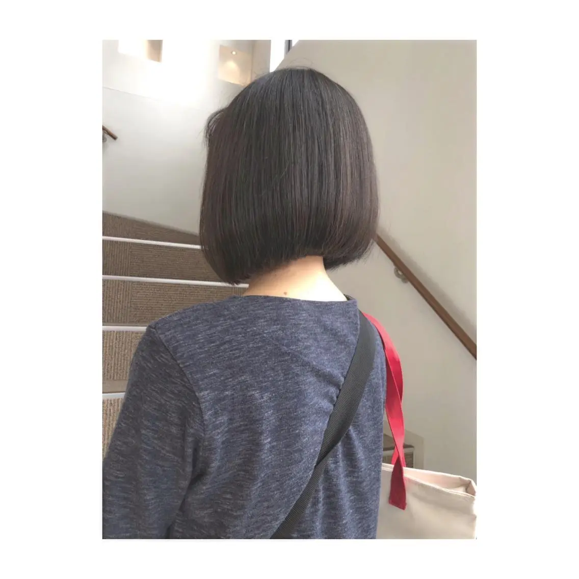 セミロング 松戸　レイヤーカット 野口　康太郎のヘアスタイル