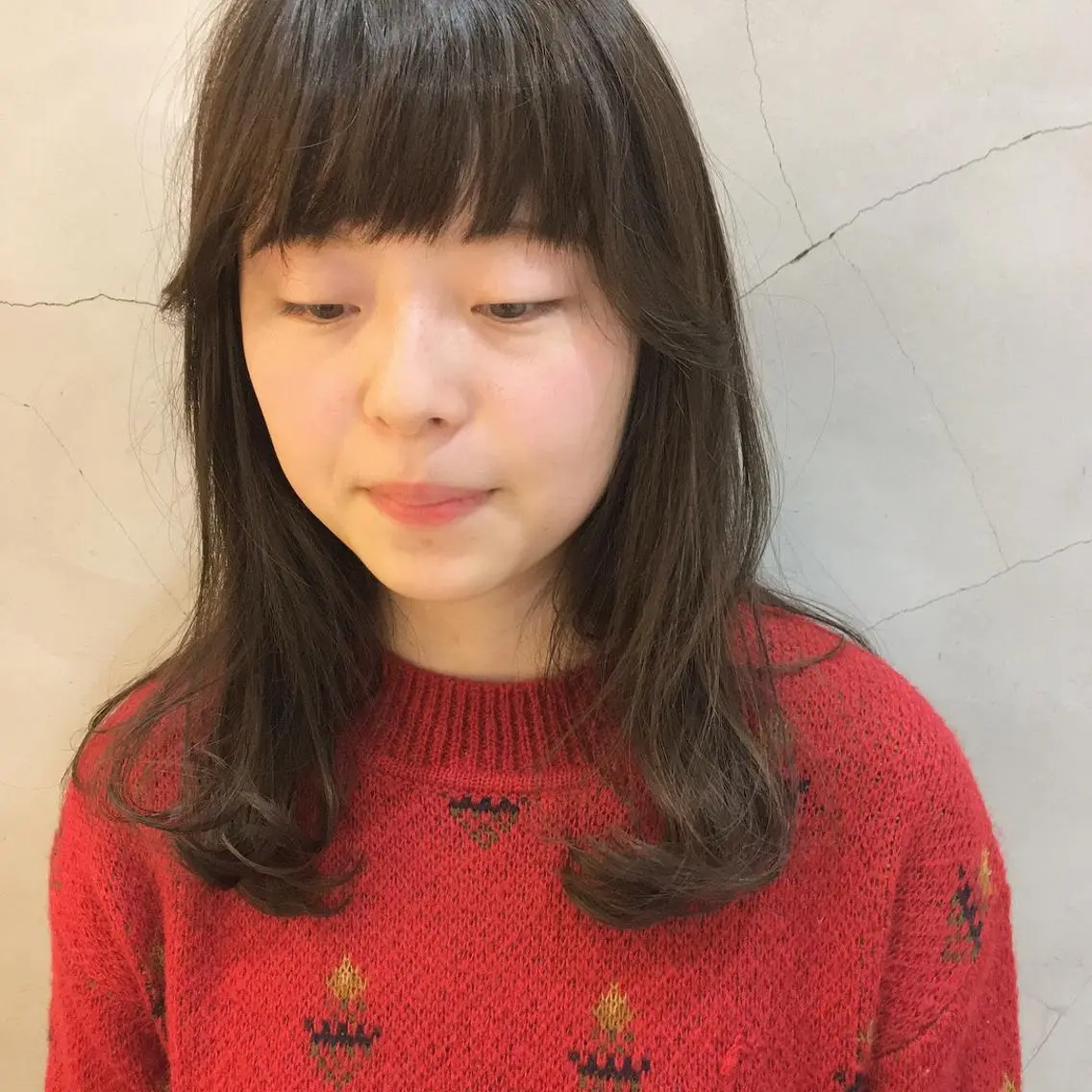 ミディアム 金子 歩実のヘアスタイル