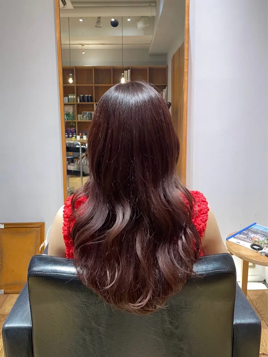 ロング カラー ブラウンカラー カット ヘアカラー トリートメント 縮毛矯正/レイヤー 🌙児玉光瑠のヘアスタイル