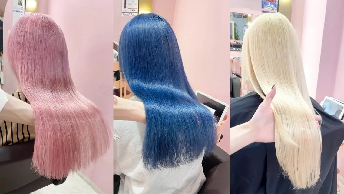 ミディアム ヘアカラー トリートメント ❄️💛エクステ ブリーチ❄️yukiのヘアスタイル
