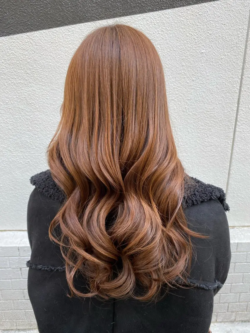 ロング カラー ヘアカラー GLOSS 心斎橋 山上のヘアスタイル
