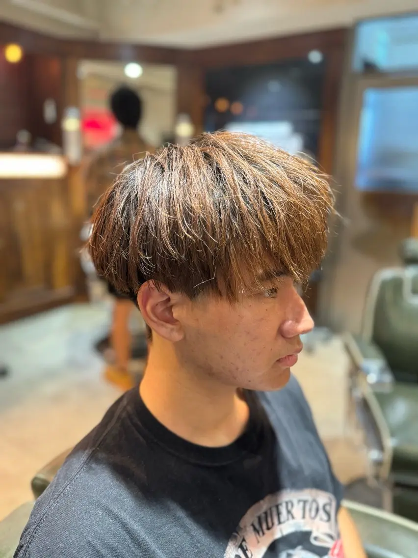 ショート パーマ メンズ 縮毛矯正 カット 縮毛矯正 【⭐️men's限定 ⭐️】平田雅暉のヘアスタイル