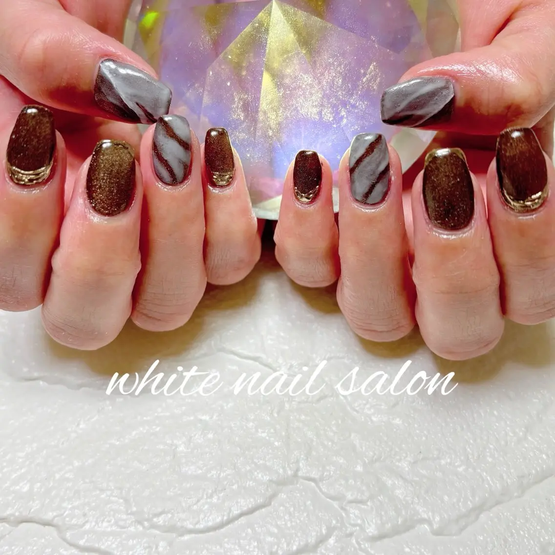 ネイル フットネイル 持ち込み ハンドネイル white nail salonのネイルデザイン
