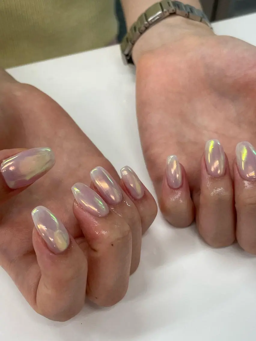 (オフなし)handミラーネイルコースorオーロラの写真