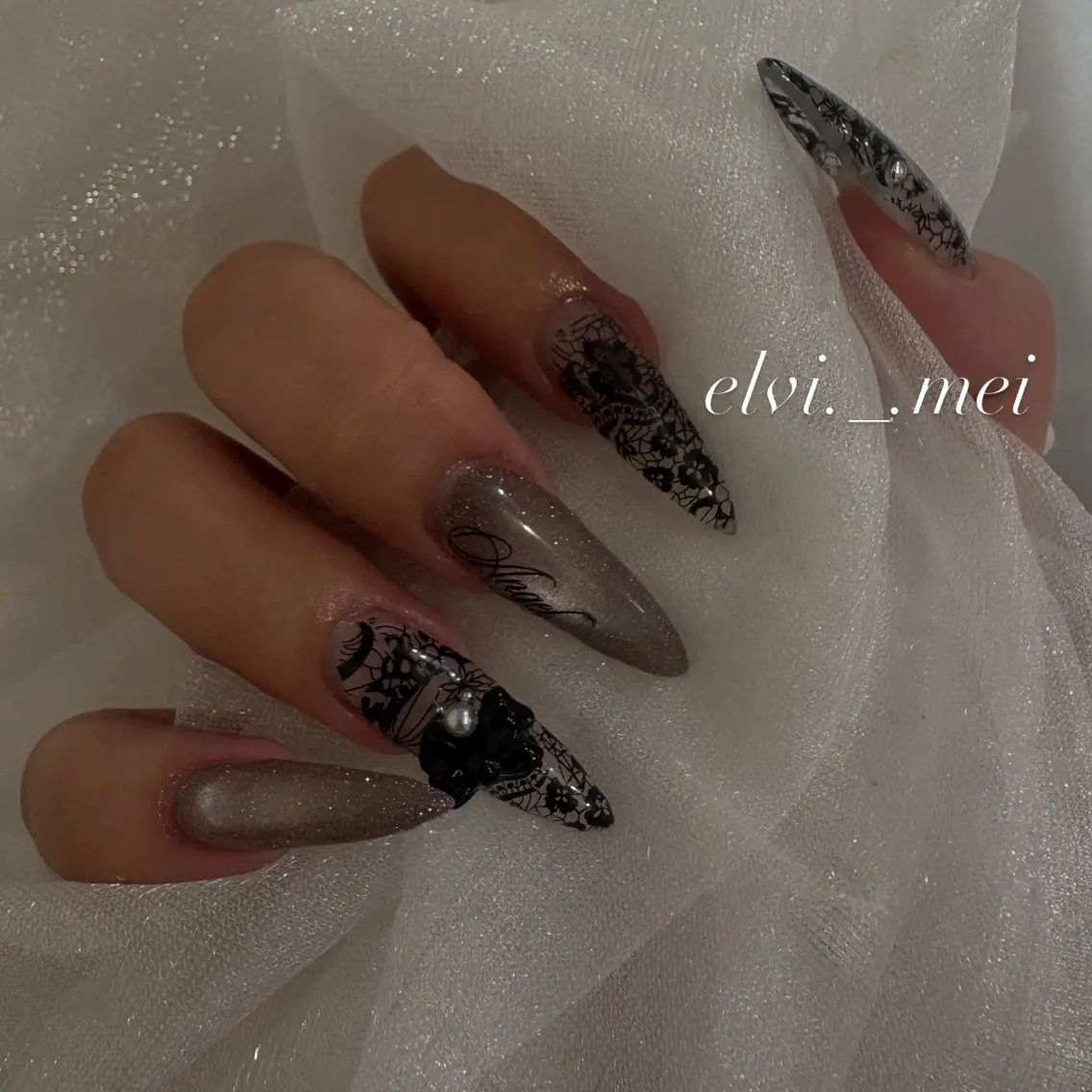 ネイル レース SALON ELVI Meiのネイルデザイン