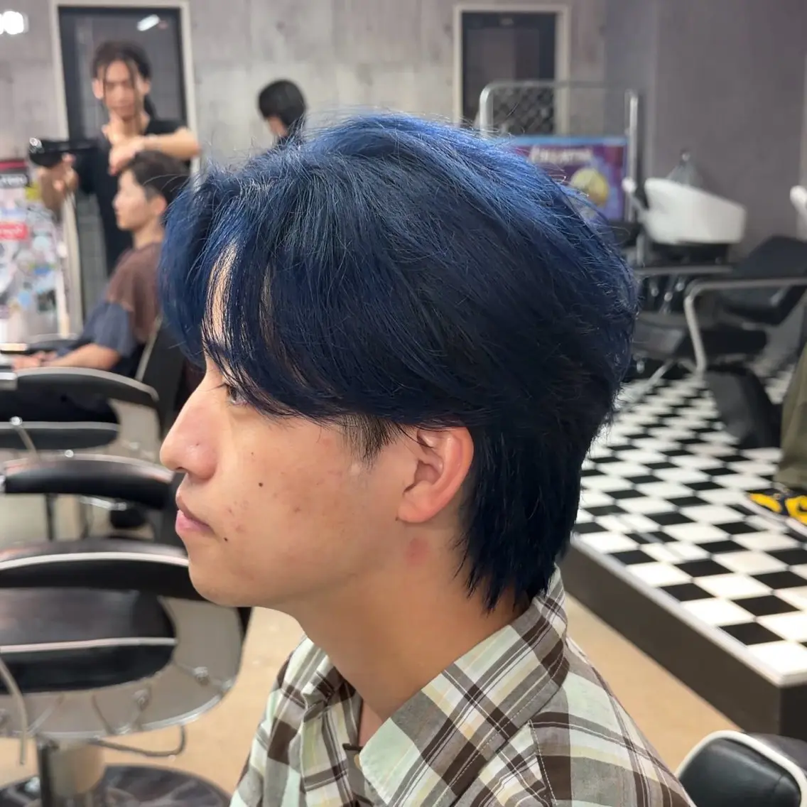 ミディアム カラー メンズ カラー特化/海外系/ ハイライト/豊閃のヘアスタイル
