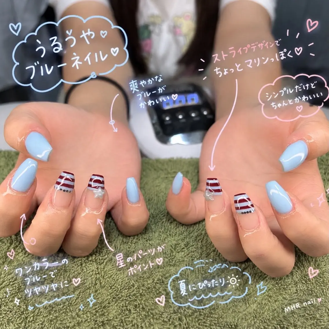ネイル ハンドネイル フットネイル MHR nailのネイルデザイン