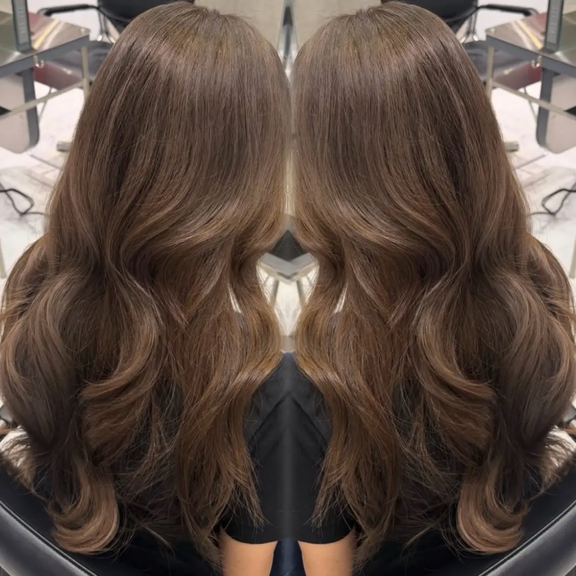 ロング カラー ベージュカラー 透明感カラー ヘアカラー 福岡美髪矯正/ KAEDEのヘアスタイル