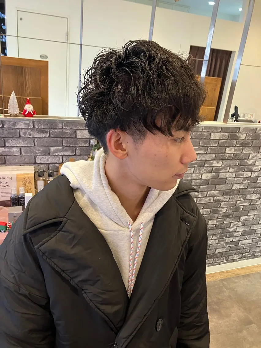 パーマ メンズ メンズパーマ カット パーマ mai /attraのヘアスタイル