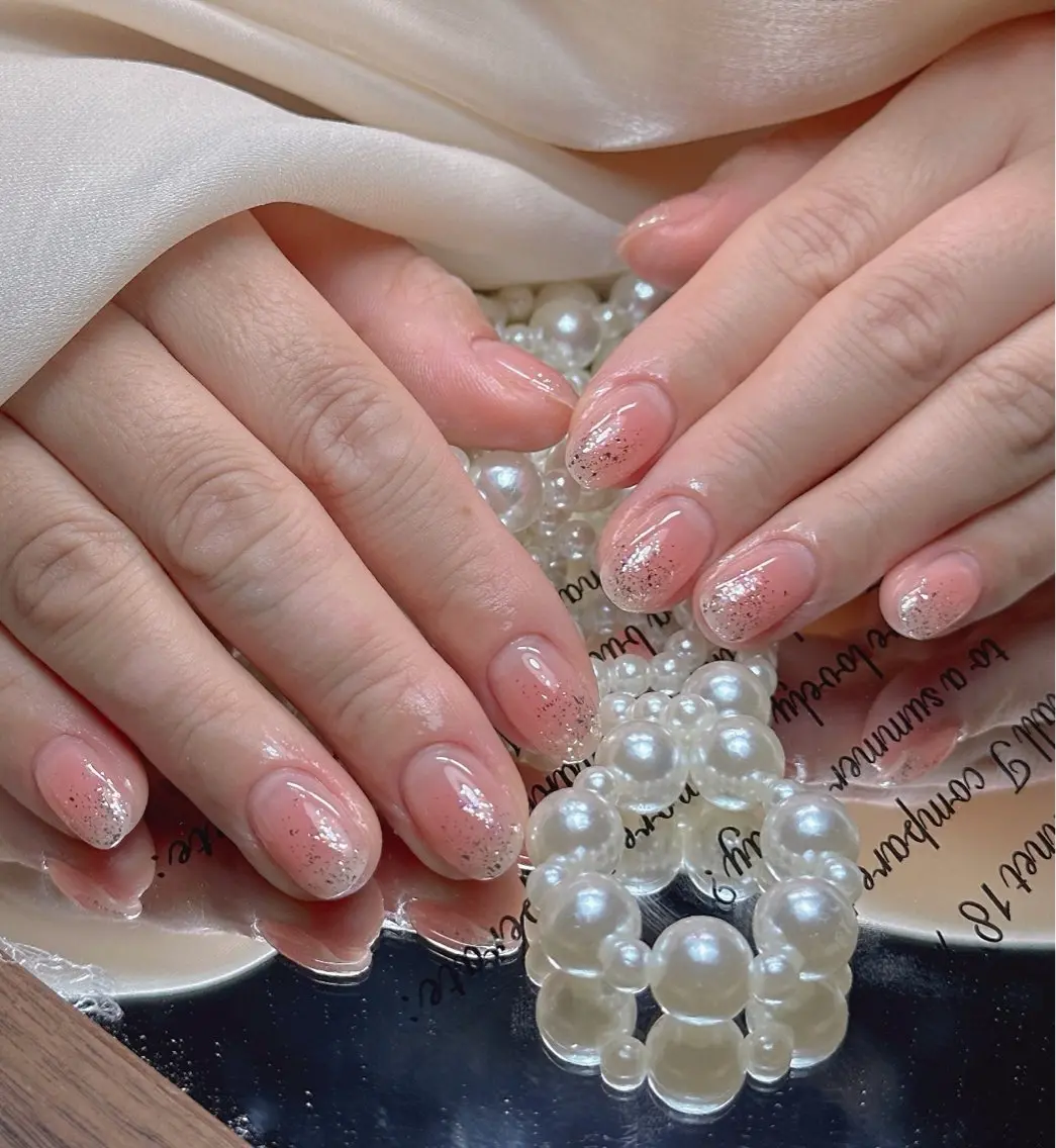 ネイル オーロラネイル べっ甲ネイル チークネイル 成人式 長さ出し ハンドネイル ハンドケア For you. Nail Salonのネイルデザイン