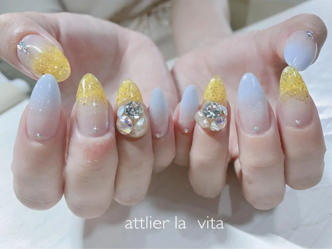 ネイル スカルプネイル 夏ネイル ハンドネイル lavita. mimuraのネイルデザイン