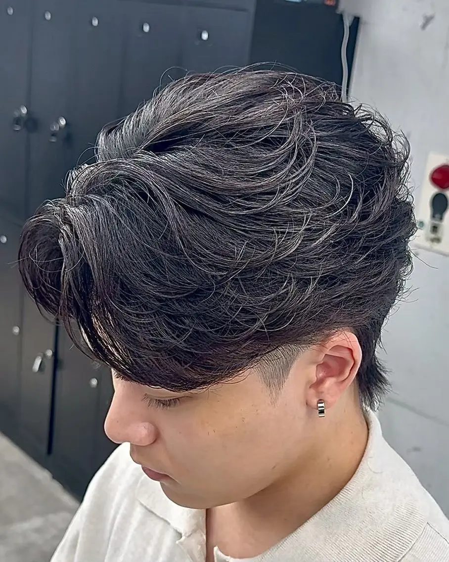 パーマ メンズ フェザーパーマ メンズパーマ カット パーマ 【OVARL】武田 まなみのヘアスタイル