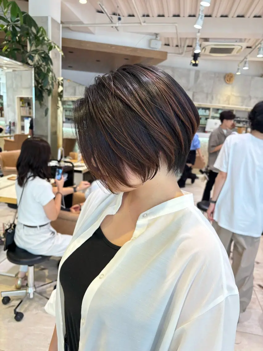 ショート ショートヘア 透明感カラー🌿‬ 似合わせ特化/‬荒砂のヘアスタイル