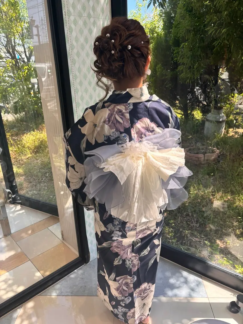 ロング ヘアアレンジ ヘアセット 高橋 佳那のヘアスタイル