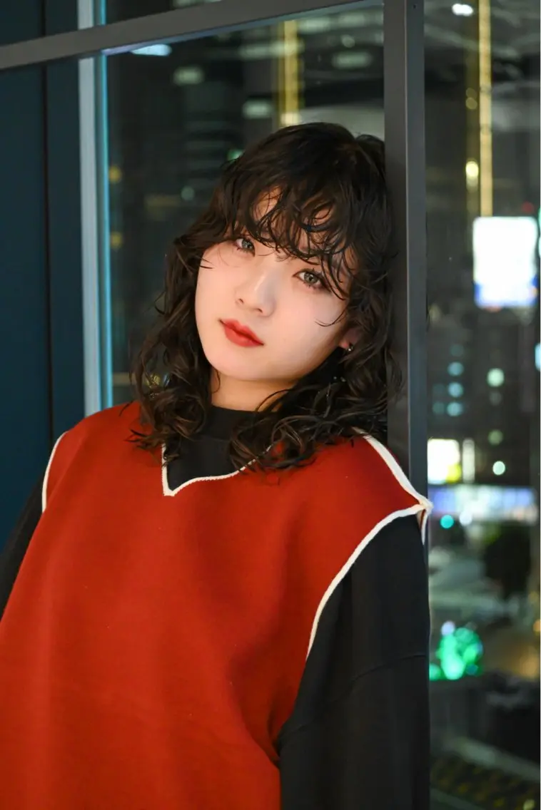 ミディアム ミディアムパーマ 小田 晃瑛のヘアスタイル