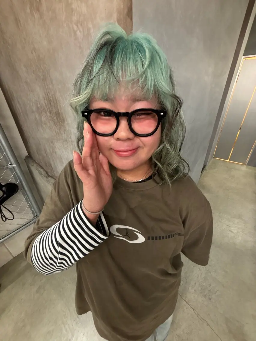 ミディアム カラー ヘアカラー デザインカラー /rioのヘアスタイル