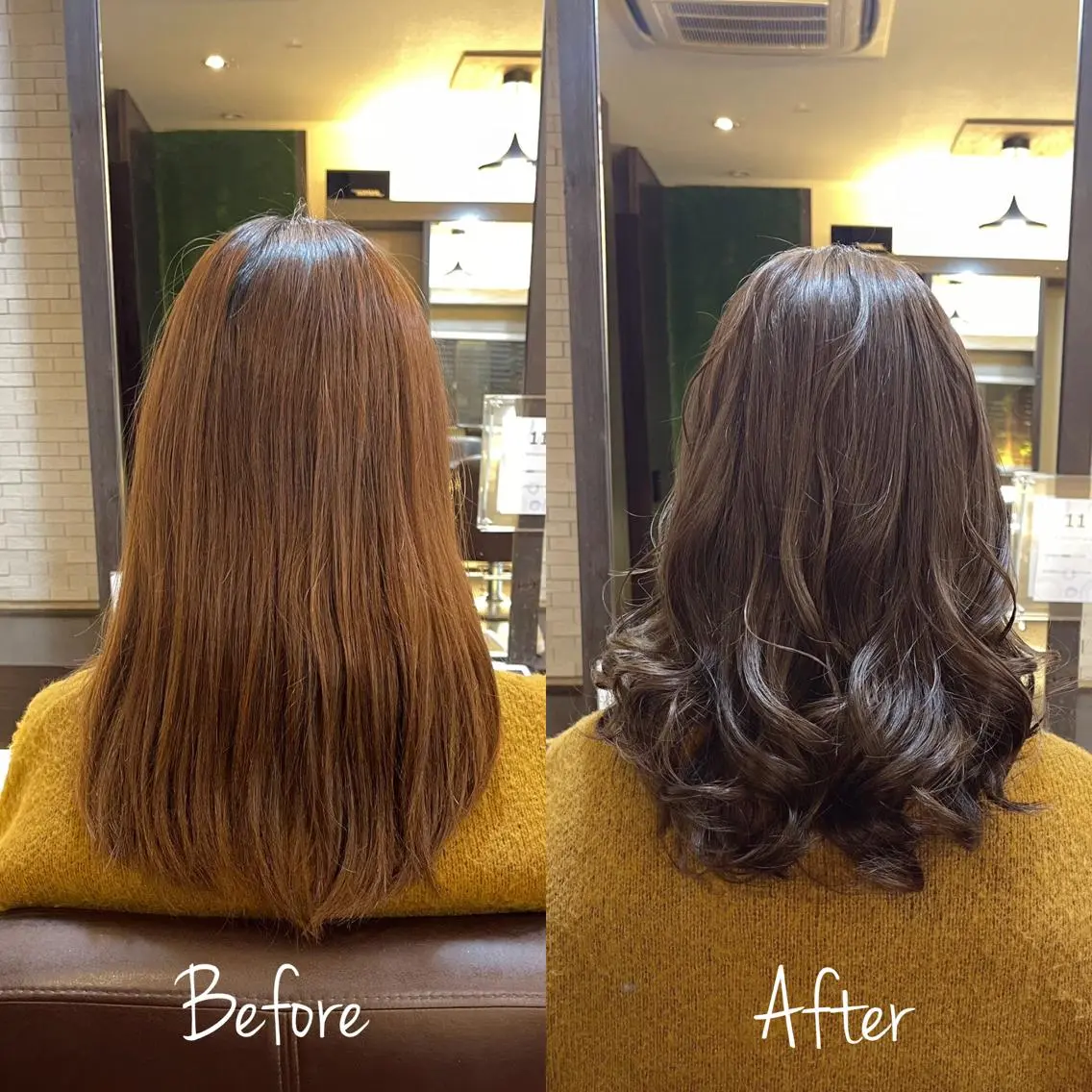 ミディアム カラー 飯田 智也のヘアスタイル