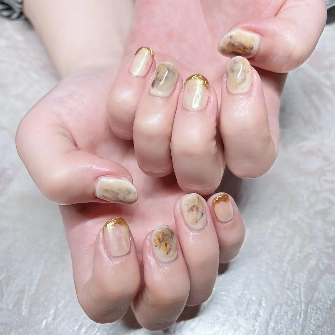 ネイル ニュアンスネイル ショートネイル gemickle nailのネイルデザイン