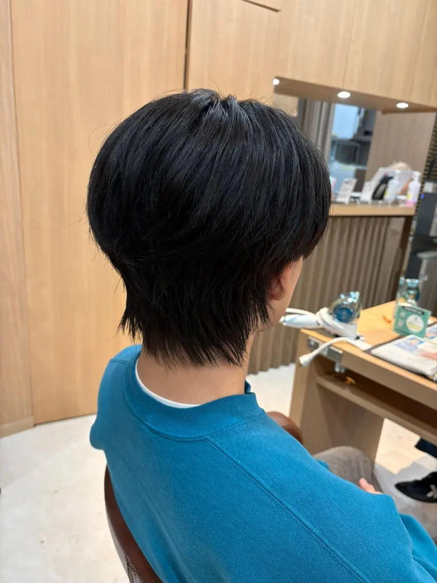 メンズ 刈り上げ メンズウルフカット ウルフカット 風間 日和のヘアスタイル