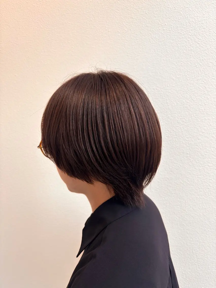 ショート ヘアカラー Asahi🍀透明感 カラー/艶髪矯正のヘアスタイル