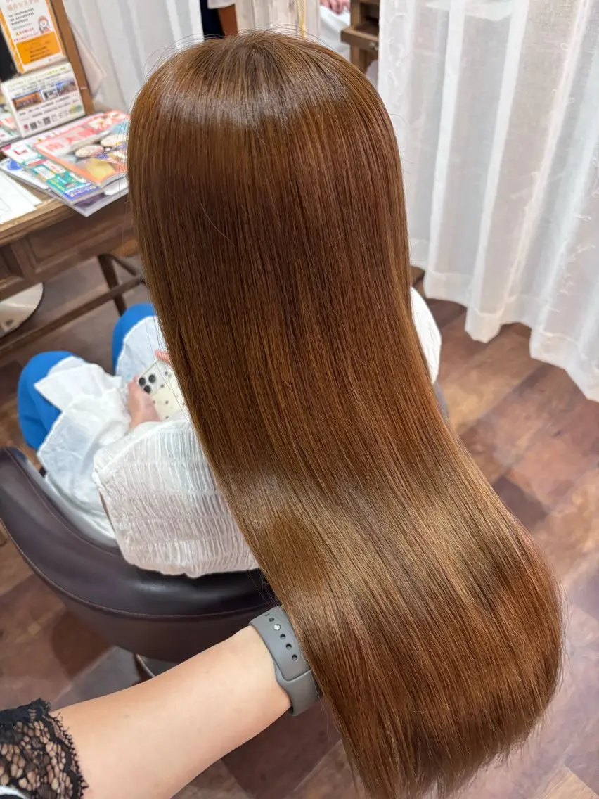 ロング カラー ベージュカラー 透明感カラー ヘアカラー radiant/泉南 nakamura🌹のヘアスタイル