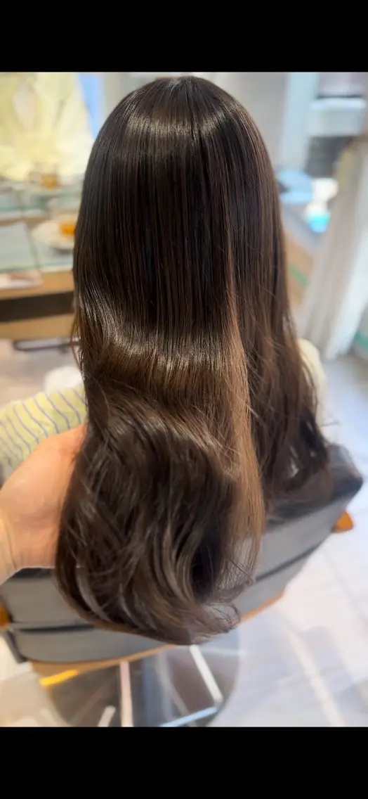 ロング カラー ブラウンカラー オリーブブラウン 透けるbrown カラー🎗♡yukaのヘアスタイル