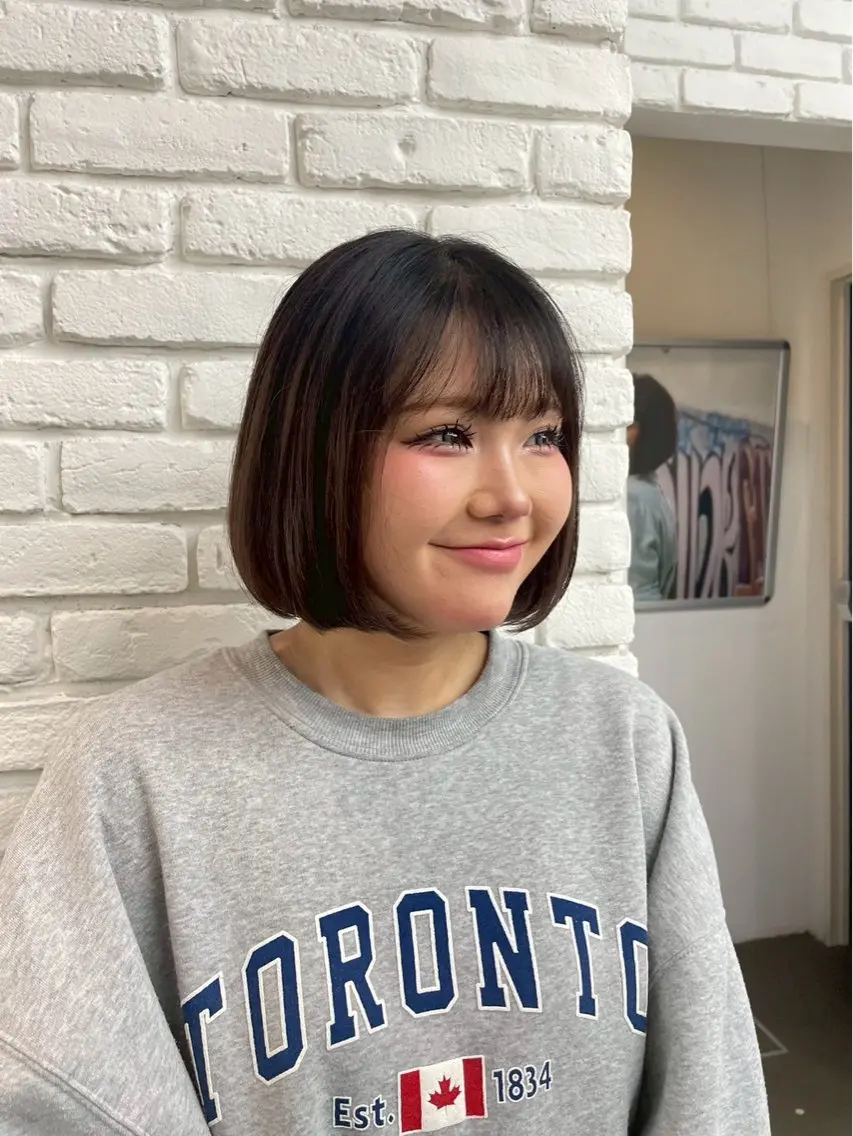 ショート ボブ 🎧ayaka/ボブ /透明感カラー🩵のヘアスタイル