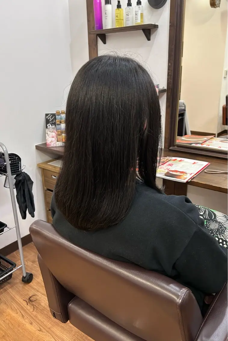 ミディアム 原田 歩実のヘアスタイル