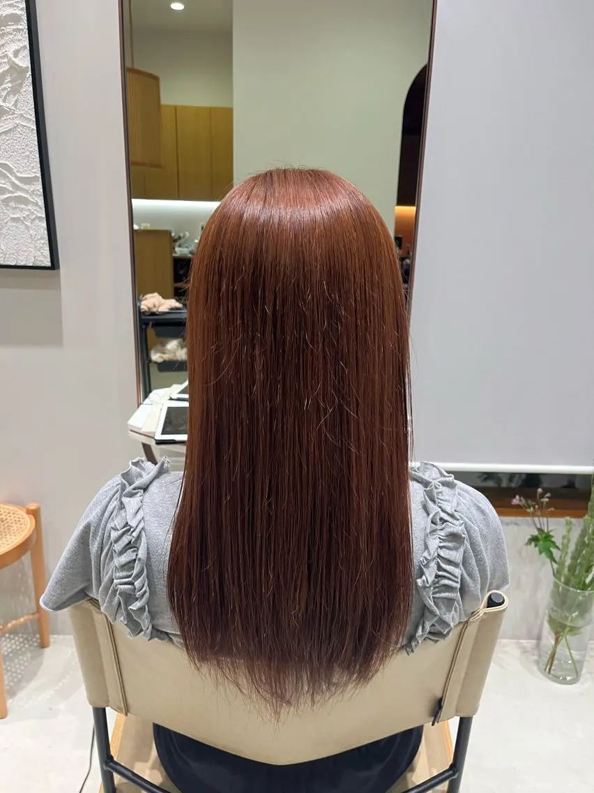 ロング カラー ramphy 柴原 夢奈のヘアスタイル