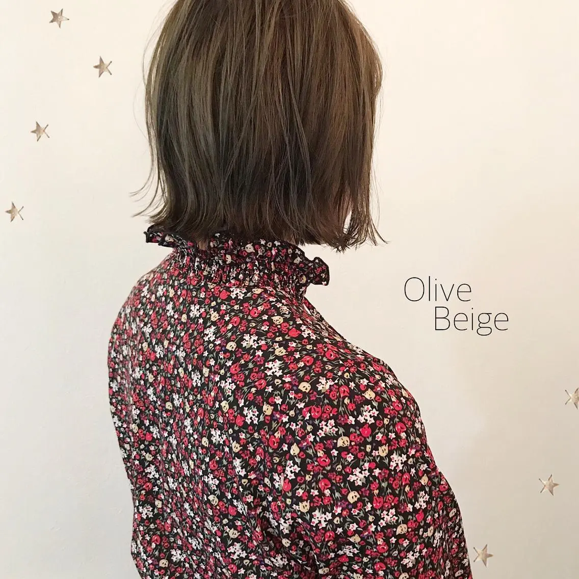 ミディアム カラー 市川 千夏のヘアスタイル