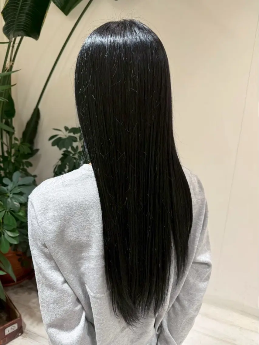 ロング 縮毛矯正 脇田 志穂のヘアスタイル