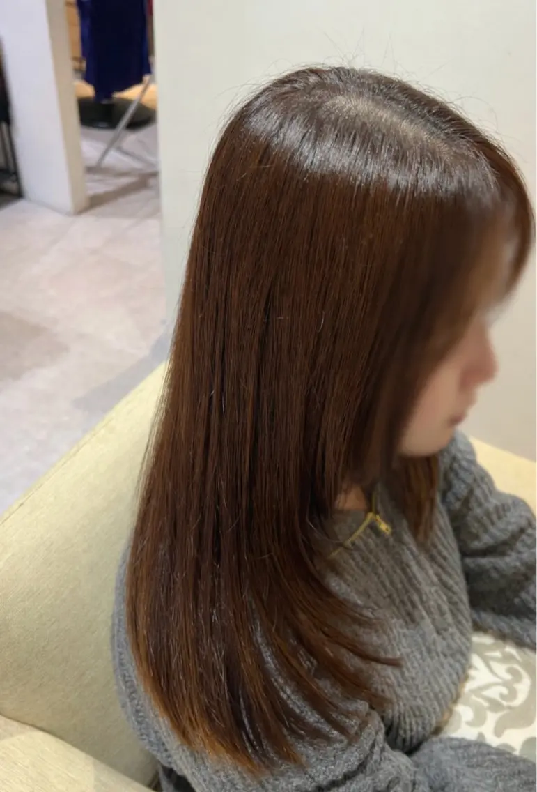 ロング カラー ベージュカラー 顔周りカット レイヤーカット カット ヘアカラー ブルームヘアデザイン かこ。のヘアスタイル